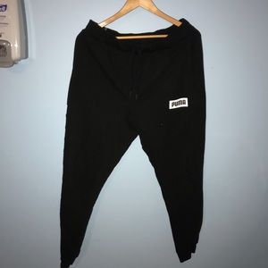 Black puma sweats